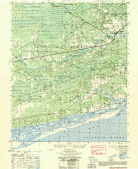 SHALLOTTE, NC HISTORICAL MAP GEOPDF 7.5X