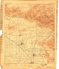 ANAHEIM, CA HISTORICAL MAP GEOPDF 15X15