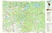 SPOONER, WI HISTORICAL MAP GEOPDF 30X60