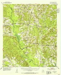 DOUGLASS, TX HISTORICAL MAP GEOPDF 15X15