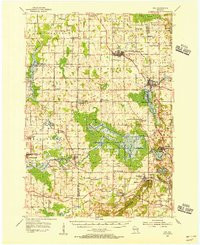 KIEL, WI HISTORICAL MAP GEOPDF 15X15 GRI