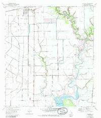 BLESSING, TX HISTORICAL MAP GEOPDF 7.5X7