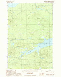 MILLINOCKET LAKE WEST, ME HISTORICAL MAP