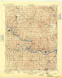 HOMINY, OK HISTORICAL MAP GEOPDF 30X30 G