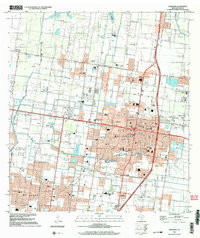 EDINBURG, TX HISTORICAL MAP GEOPDF 7.5X7