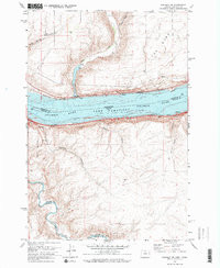 SUNDALE NW, OR-WA HISTORICAL MAP GEOPDF