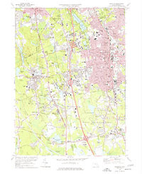 BROCKTON, MA HISTORICAL MAP GEOPDF 7.5X7