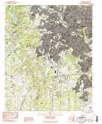 GREENVILLE, SC HISTORICAL MAP GEOPDF 7.5