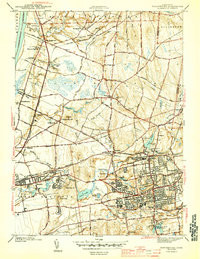 MANCHESTER, CT HISTORICAL MAP GEOPDF 7.5