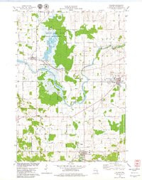 VALDERS, WI HISTORICAL MAP GEOPDF 7.5X7.