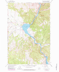 UPPER HOLTER LAKE, MT HISTORICAL MAP GEO