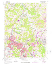 CLARKSBURG, WV HISTORICAL MAP GEOPDF 7.5