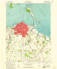 SANDUSKY, OH HISTORICAL MAP GEOPDF 7.5X7