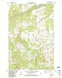 SANBORN, WI HISTORICAL MAP GEOPDF 7.5X7.