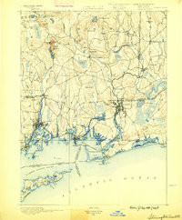 STONINGTON, CT-RI-NY HISTORICAL MAP GEOP
