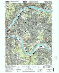 PITTSBURGH EAST, PA HISTORICAL MAP GEOPD