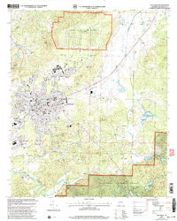 TALLADEGA, AL HISTORICAL MAP GEOPDF 7.5X