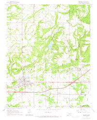 MULDROW, OK HISTORICAL MAP GEOPDF 7.5X7.