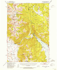 HEBGEN DAM, MT-ID HISTORICAL MAP GEOPDF