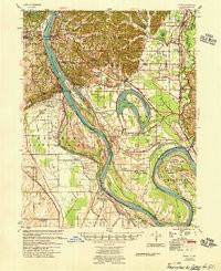 THEBES, IL-MO HISTORICAL MAP GEOPDF 15X1