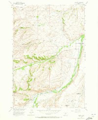 FISHTAIL, MT HISTORICAL MAP GEOPDF 7.5X7
