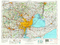 DETROIT, MI HISTORICAL MAP GEOPDF 1X2 GR