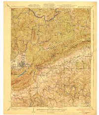 MIDDLESBORO, KY-TN-VA HISTORICAL MAP GEO