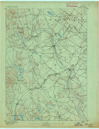 BUXTON, ME HISTORICAL MAP GEOPDF 15X15 G