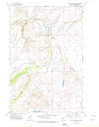 HANSON RESERVOIR, MT HISTORICAL MAP GEOP