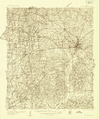 HENDERSON, TX HISTORICAL MAP GEOPDF 15X1