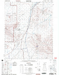 QUARTZ PEAK, CA HISTORICAL MAP GEOPDF 15