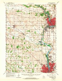 JANESVILLE, WI HISTORICAL MAP GEOPDF 15X