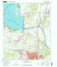 DENISON DAM, TX-OK HISTORICAL MAP GEOPDF