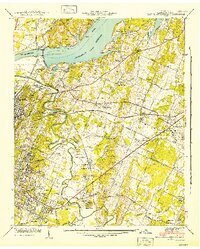 EAST CHATTANOOGA, TN HISTORICAL MAP GEOP