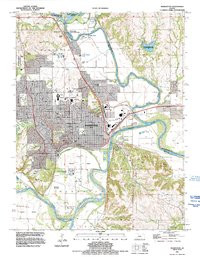 MANHATTAN, KS HISTORICAL MAP GEOPDF 7.5X