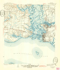 PASCAGOULA, MS HISTORICAL MAP GEOPDF 15X