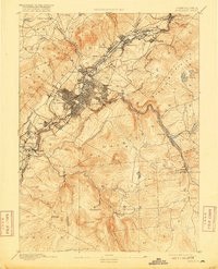 SCRANTON, PA HISTORICAL MAP GEOPDF 15X15