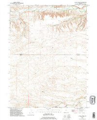 CATTAIL RANCH, WY HISTORICAL MAP GEOPDF