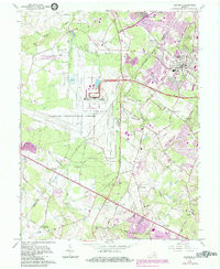 HERNDON, VA HISTORICAL MAP GEOPDF 7.5X7.