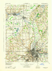 KALAMAZOO, MI HISTORICAL MAP GEOPDF 15X1