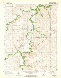 WOODBINE, KS HISTORICAL MAP GEOPDF 7.5X7