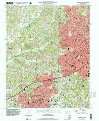 HIGH POINT WEST, NC HISTORICAL MAP GEOPD