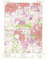 WHEATON, IL HISTORICAL MAP GEOPDF 7.5X7.