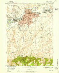 CASPER, WY HISTORICAL MAP GEOPDF 7.5X7.5