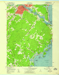 BIDDEFORD, ME HISTORICAL MAP GEOPDF 7.5X