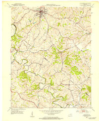 LANCASTER, KY HISTORICAL MAP GEOPDF 7.5X