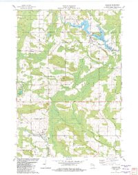 GRESHAM, WI HISTORICAL MAP GEOPDF 7.5X7.