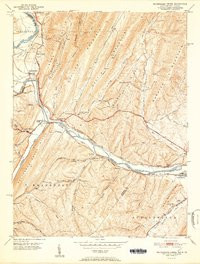 PATTERSON CREEK, WV-MD HISTORICAL MAP GE