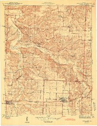WEAUBLEAU, MO HISTORICAL MAP GEOPDF 7.5X