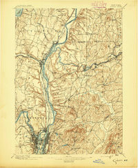 COHOES, NY HISTORICAL MAP GEOPDF 15X15 G